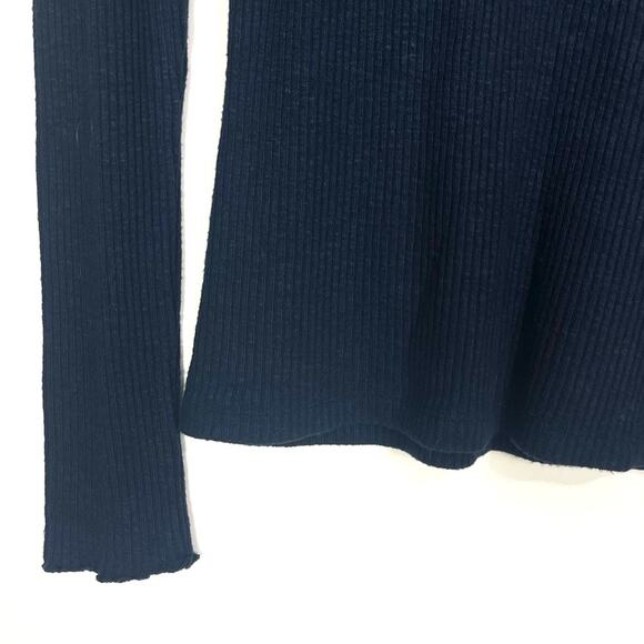 J. Crew Button Shoulder Ribbed Turtleneck Top - Picture 5 of 7